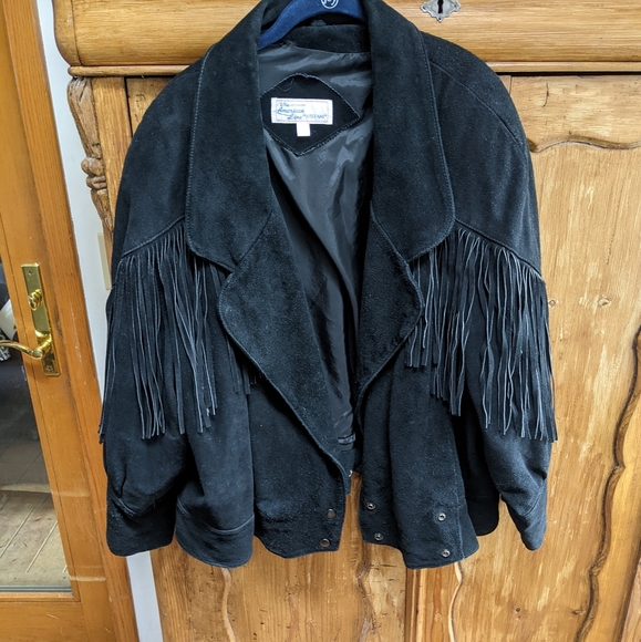the american line Jackets & Blazers - Vintage Suede Tassel Jacket